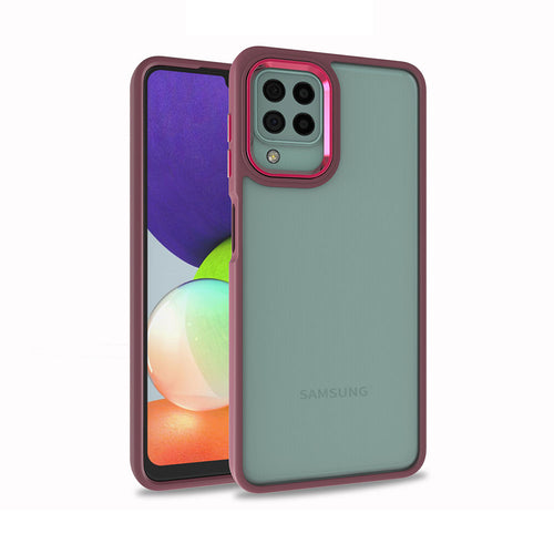 Galaxy A12 Kılıf Zore Flora Kılıf - Kırmızı