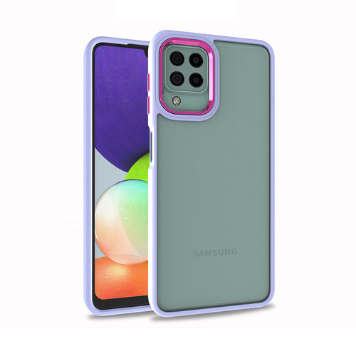 Galaxy A12 Kılıf Zore Flora Kılıf - Lila