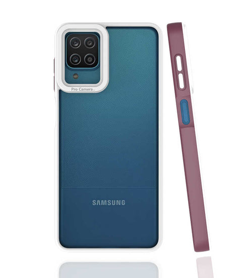 Galaxy A12 Kılıf Zore Mima Kılıf - Mürdüm