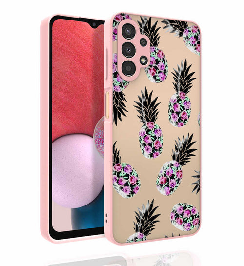 Galaxy A13 4G Kılıf Desenli Kamera Korumalı Parlak Zore Nora Kılıf - NO1