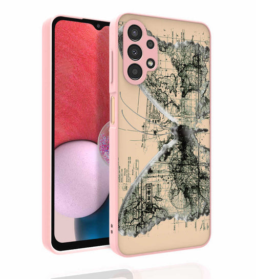 Galaxy A13 4G Kılıf Desenli Kamera Korumalı Parlak Zore Nora Kılıf - NO4
