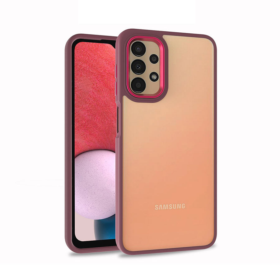 Galaxy A13 4G Kılıf Zore Flora Kılıf - Kırmızı