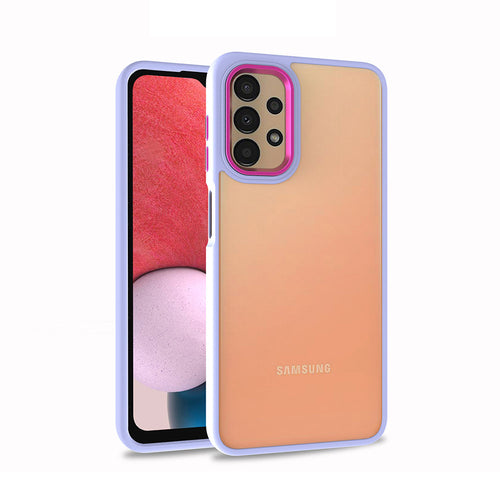 Galaxy A13 4G Kılıf Zore Flora Kılıf - Lila