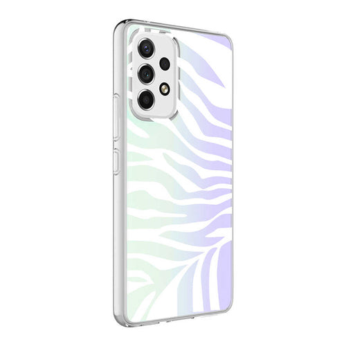 Galaxy A13 4G Kılıf Zore M-Blue Desenli Kılıf - Zebra No1