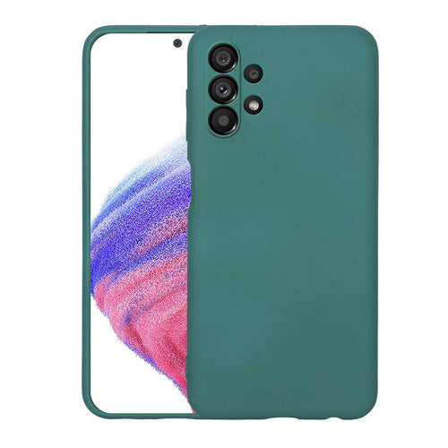 Galaxy A13 4G Kılıf Zore Mara Lansman Kılıf - Koyu Yeşil