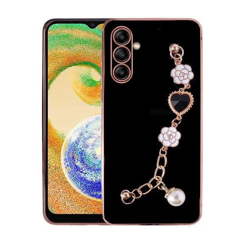 Galaxy A13 5G Kılıf El Tutamaçlı Kamera Korumalı Zore Taka Silikon Kılıf - Siyah