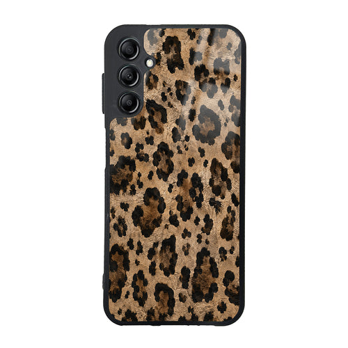 Galaxy A14 5G Kılıf Kamera Korumalı Desenli Zore Lusi Kılıf - Kahve Leopar