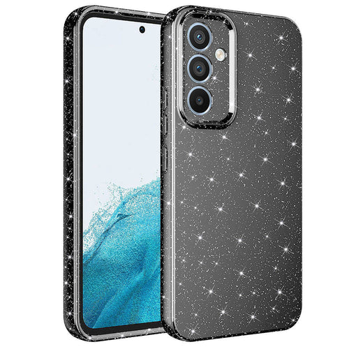 Galaxy A14 Kılıf Kamera Korumalı Simli Lüks Zore Koton Kılıf - Gri