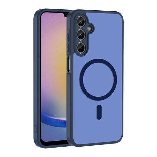Galaxy A14 Kılıf M-safe Şarj Özellikli Zore Babet Kılıf - Lacivert