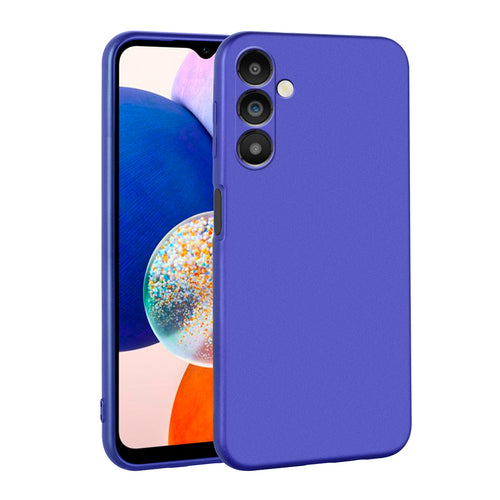 Galaxy A14 Kılıf Zore Premier Silikon Kılıf - Saks Mavi
