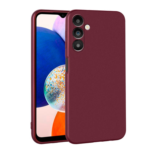 Galaxy A14 Kılıf Zore Premier Silikon Kılıf - Mürdüm