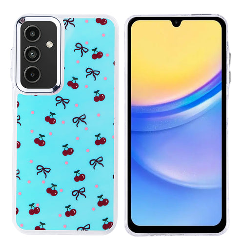 Galaxy A15 Kılıf Airbag Tasarımlı Zore Hadra Kılıf - Kiraz