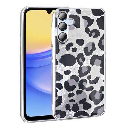 Galaxy A15 Kılıf Desenli Zore Mep Kılıf - Gri Leopar