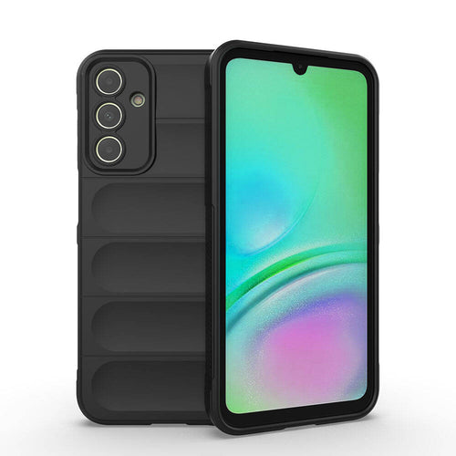 Galaxy A15 Kılıf Esnek TPU Oyuklu Arka Yüzey Tasarımlı Zore Etnik Silikon Kılıf - Siyah