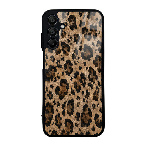 Galaxy A15 Kılıf Kamera Korumalı Desenli Zore Lusi Kılıf - Kahve Leopar