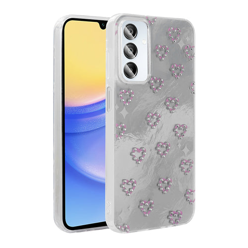 Galaxy A15 Kılıf Kamera Korumalı Figürlü Zore Ponti Silikon Kılıf - Beyaz