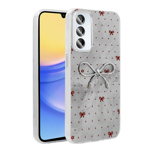 Galaxy A15 Kılıf Kamera Korumalı Figürlü Zore Ponti Silikon Kılıf - Açık Mavi