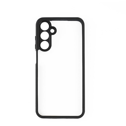 Galaxy A15 Kılıf Kamera Korumalı Şeffaf Arka Yüzey Zore New Roll Kılıf - Siyah