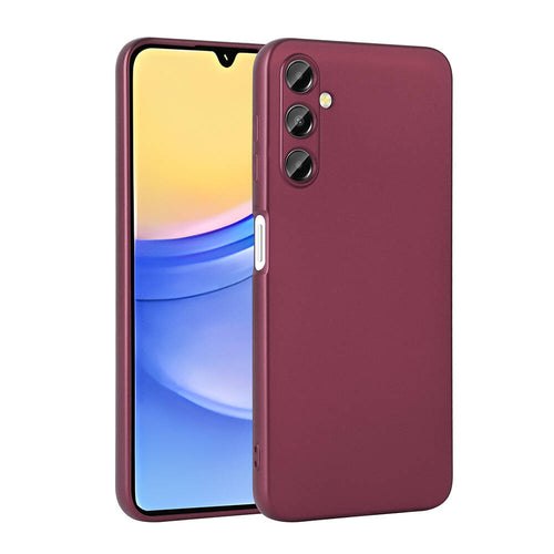 Galaxy A15 Kılıf Zore Premier Silikon Kılıf - Mürdüm
