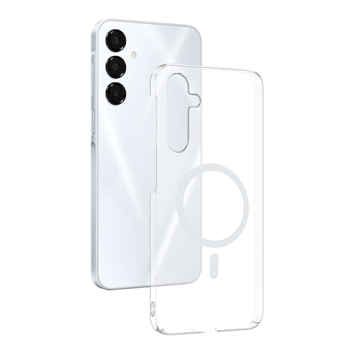 Galaxy A16 Kamera Korumalı M-Safe Şarj Özellikli Şeffaf Zore London Sert PC Kılıf - Şeffaf