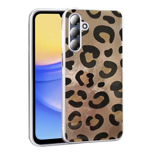 Galaxy A16 Kılıf Desenli Zore Mep Kılıf - Gold Leopar