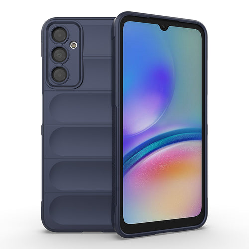 Galaxy A16 Kılıf Esnek TPU Oyuklu Arka Yüzey Tasarımlı Zore Etnik Silikon Kılıf - Lacivert