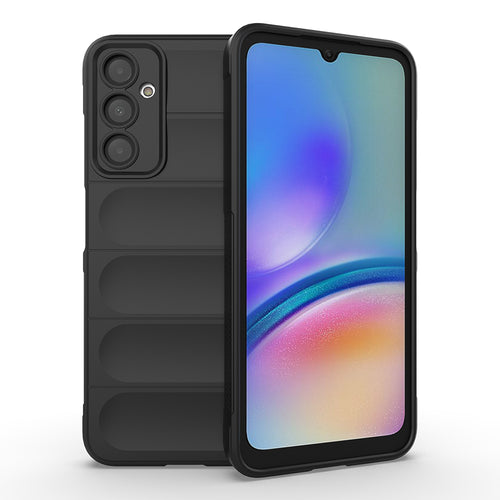 Galaxy A16 Kılıf Esnek TPU Oyuklu Arka Yüzey Tasarımlı Zore Etnik Silikon Kılıf - Siyah