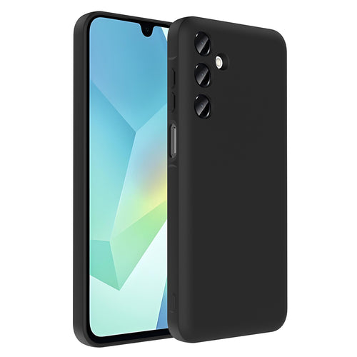Galaxy A16 Kılıf Kamera Korumalı Kartlık Hazneli Zore Vitra Kılıf - Siyah