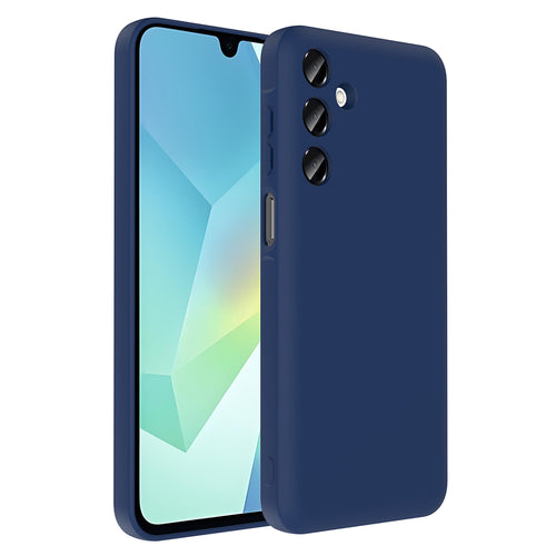Galaxy A16 Kılıf Kamera Korumalı Kartlık Hazneli Zore Vitra Kılıf - Lacivert