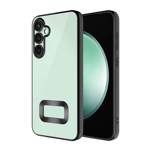 Galaxy A16 Kılıf Kamera Korumalı Logo Gösteren Zore Omega Kılıf - Siyah