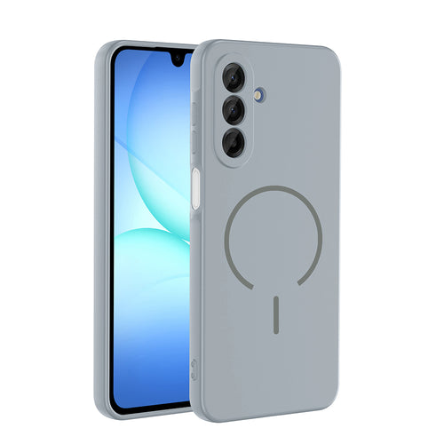 Galaxy A16 Kılıf M-safe Şarj Özellikli Zore Meta Kılıf - Titanyum-Gri