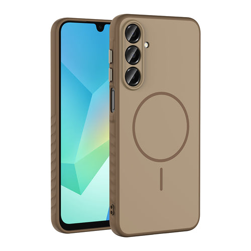 Galaxy A16 Kılıf M-safe Şarj Özellikli Zore Tea Kılıf - Gold