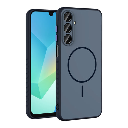 Galaxy A16 Kılıf M-safe Şarj Özellikli Zore Tea Kılıf - Lacivert
