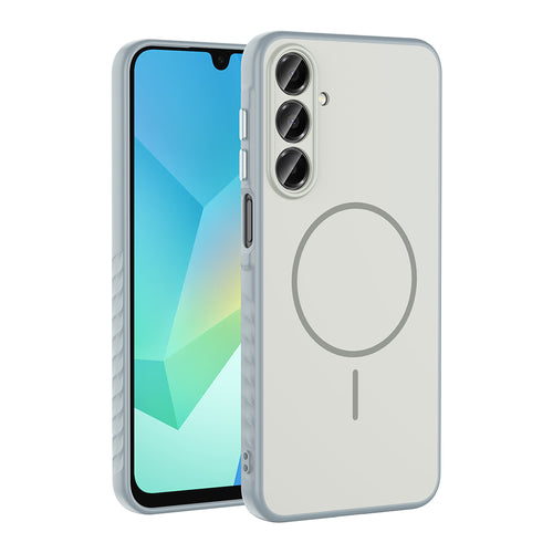 Galaxy A16 Kılıf M-safe Şarj Özellikli Zore Tea Kılıf - Gümüş