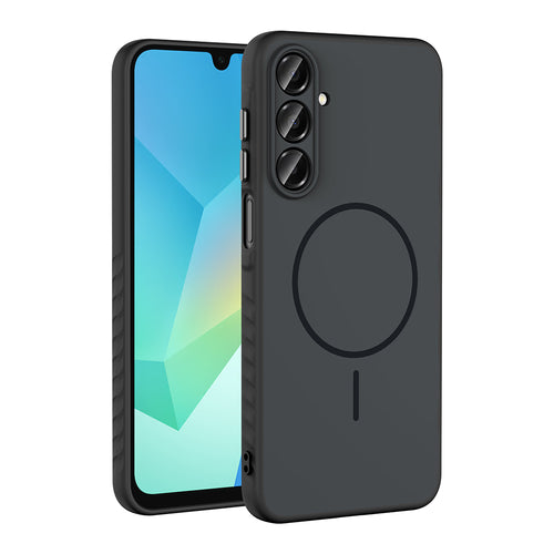 Galaxy A16 Kılıf M-safe Şarj Özellikli Zore Tea Kılıf - Siyah