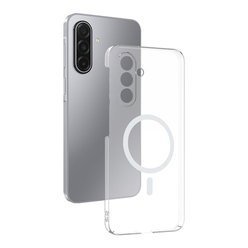 Galaxy A17 Kamera Korumalı M-Safe Şarj Özellikli Şeffaf Zore London Sert PC Kılıf - Şeffaf