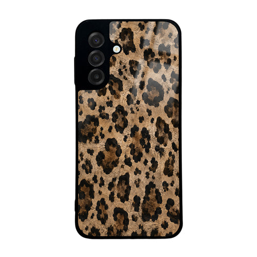 Galaxy A17 Kılıf Kamera Korumalı Desenli Zore Lusi Kılıf - Kahve Leopar