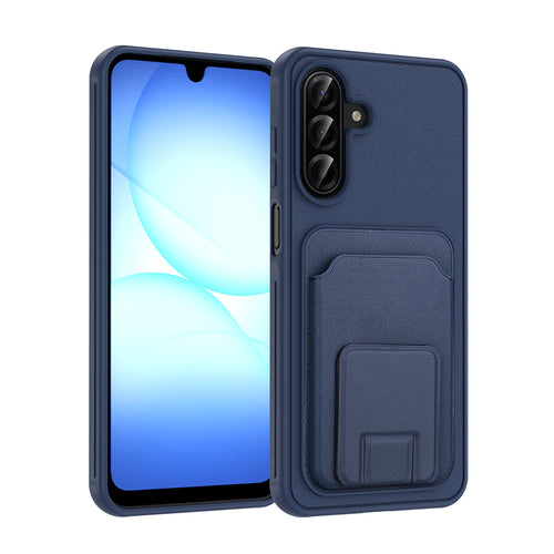 Galaxy A17 Kılıf Kartlıklı TPU Zore Bikart Kılıf - Lacivert