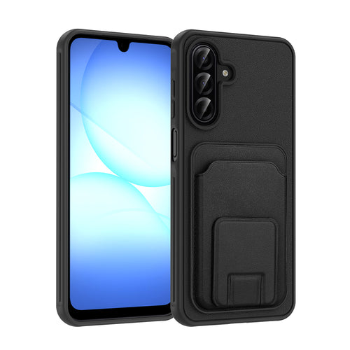 Galaxy A17 Kılıf Kartlıklı TPU Zore Bikart Kılıf - Siyah