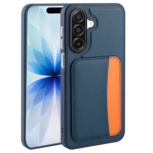 Galaxy A17 Kılıf Kartlıklı Zore X-Kart Silikon Kılıf - Lacivert