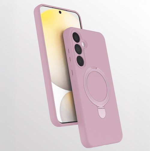 Galaxy A17 Kılıf M-safe Şarj Özellikli Standlı Zore Samara Kılıf - Pembe