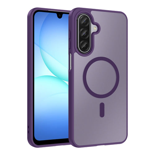 Galaxy A17 Kılıf M-safe Şarj Özellikli Zore Babet Kılıf - Derin Mor