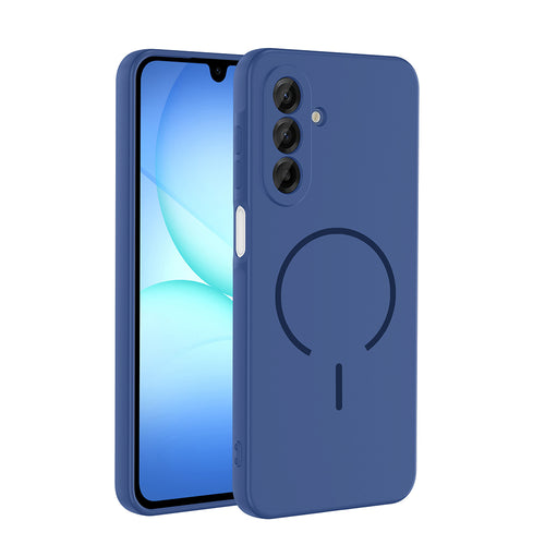 Galaxy A17 Kılıf M-safe Şarj Özellikli Zore Meta Kılıf - Lacivert