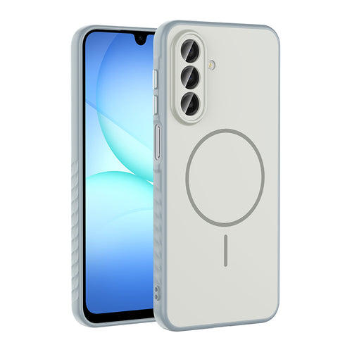 Galaxy A17 Kılıf M-safe Şarj Özellikli Zore Tea Kılıf - Gümüş
