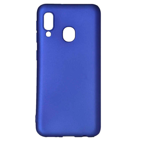Galaxy A20E Kılıf Zore Premier Silikon Kılıf - Saks Mavi