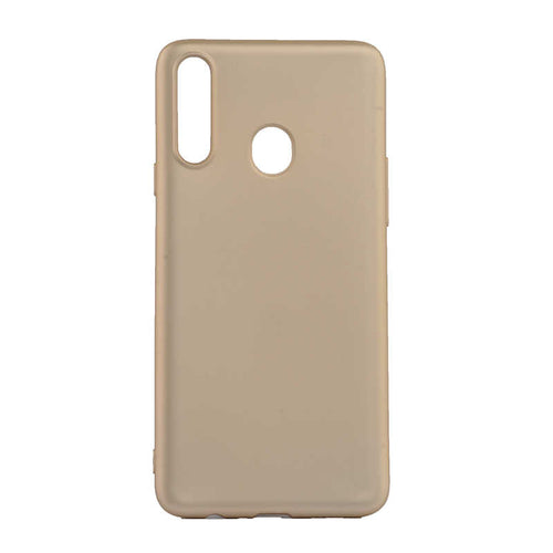 Galaxy A20S Kılıf Zore Premier Silikon Kılıf - Gold