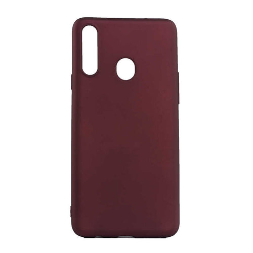 Galaxy A20S Kılıf Zore Premier Silikon Kılıf - Mürdüm