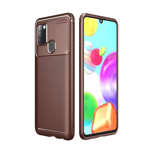 Galaxy A21S Kılıf Zore Negro Silikon Kılıf - Kahverengi