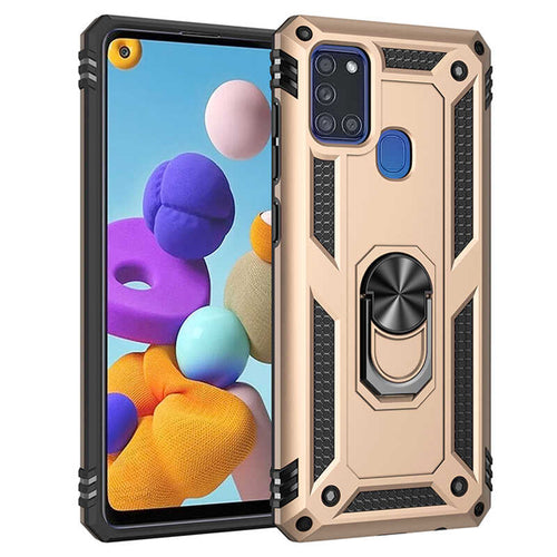 Galaxy A21S Kılıf Zore Vega Kılıf - Gold