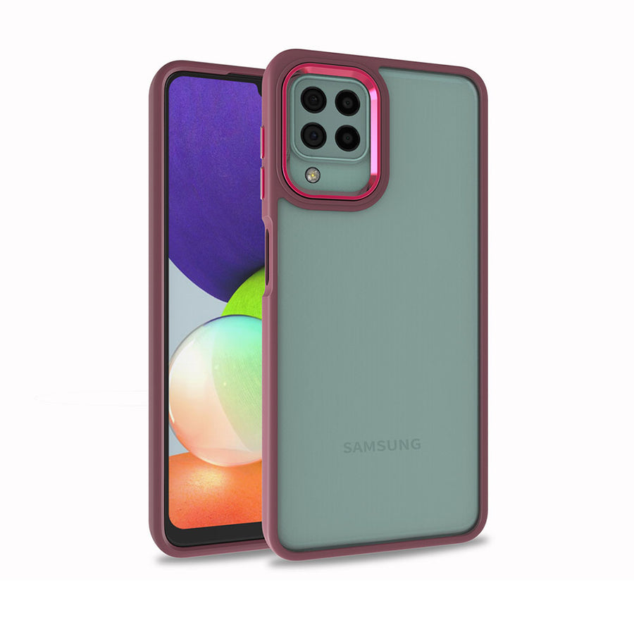 Galaxy A22 4G Kılıf Zore Flora Kılıf - Kırmızı